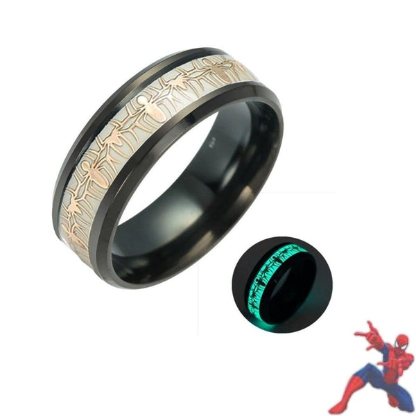 Bague Spiderman. Bague lumineuse spiderman