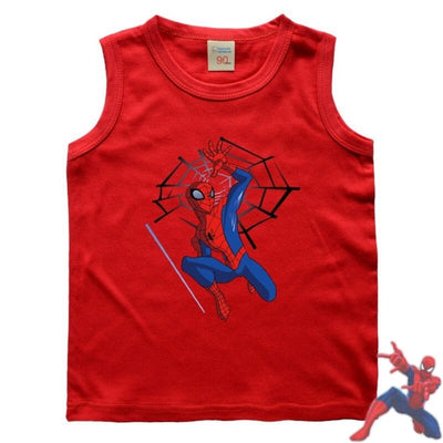 Débardeur Spiderman rouge pour enfant