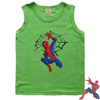 Débardeur Spiderman vert pour enfant