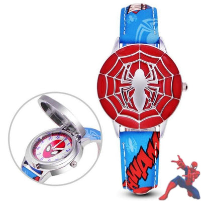 Montre Spiderman a gousset Bleu