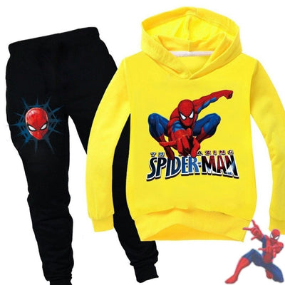 Survetement Spiderman enfant de couleur  Jaune & Noir.