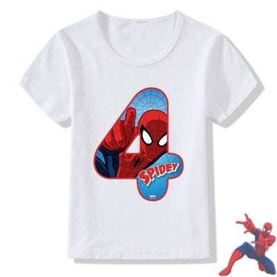T-shirt Spiderman 4 ans. T-shirt enfant.