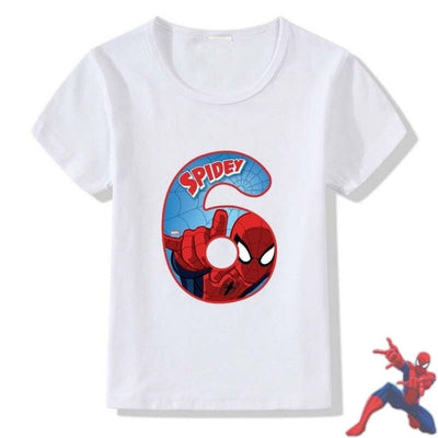 T-shirt Spiderman 6 ans. T-shirt enfant.