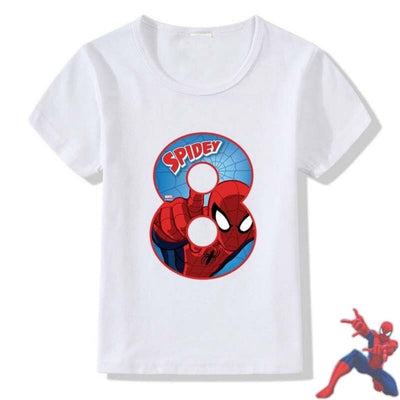 T-shirt Spiderman 8 ans. T-shirt enfant.