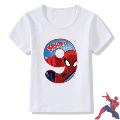 T-shirt Spiderman 9 ans. T-shirt enfant.