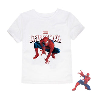 T-shirt spiderman adulte Blanc.