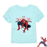 t-shirt adulte spiderman Bleu.