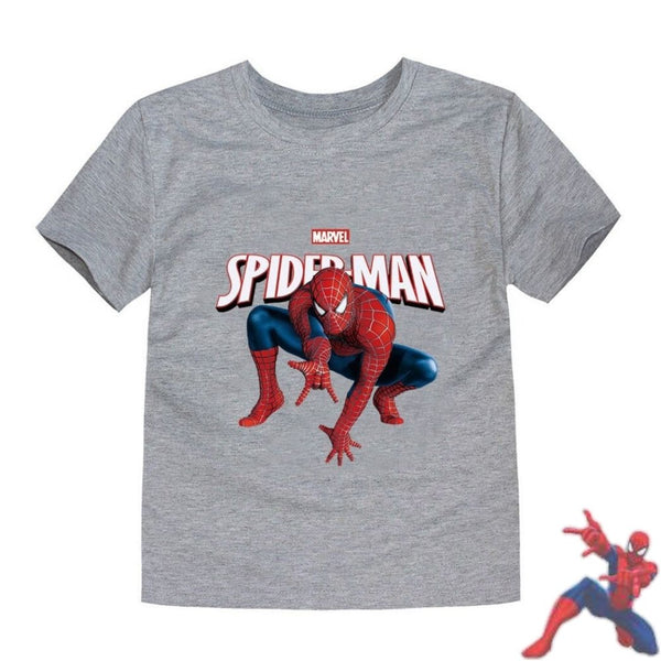 t-shirt adulte spiderman Gris.