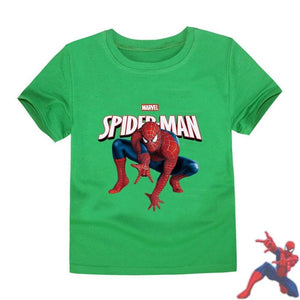 T-shirt Spiderman Vert. T-shirt Marvel pour adulte.