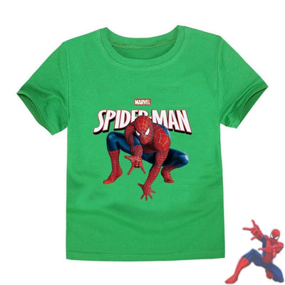 T-shirt Spiderman Vert. T-shirt Marvel pour adulte.