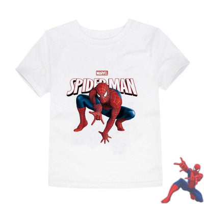T-shirt Spiderman Blanc. T-shirt blanc enfant.